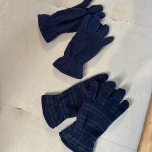 Bundle of 2❤️Men's Classic Navy Fleece Gloves❤️S/M